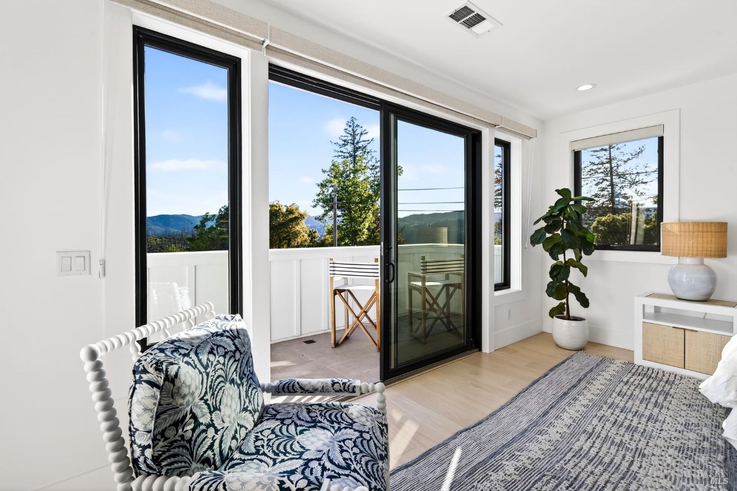 16 Upland Road St. Helena, CA 94574 - Photo 39 of 92 The large sliding glass doors to the private, outside balcony with down valley views.