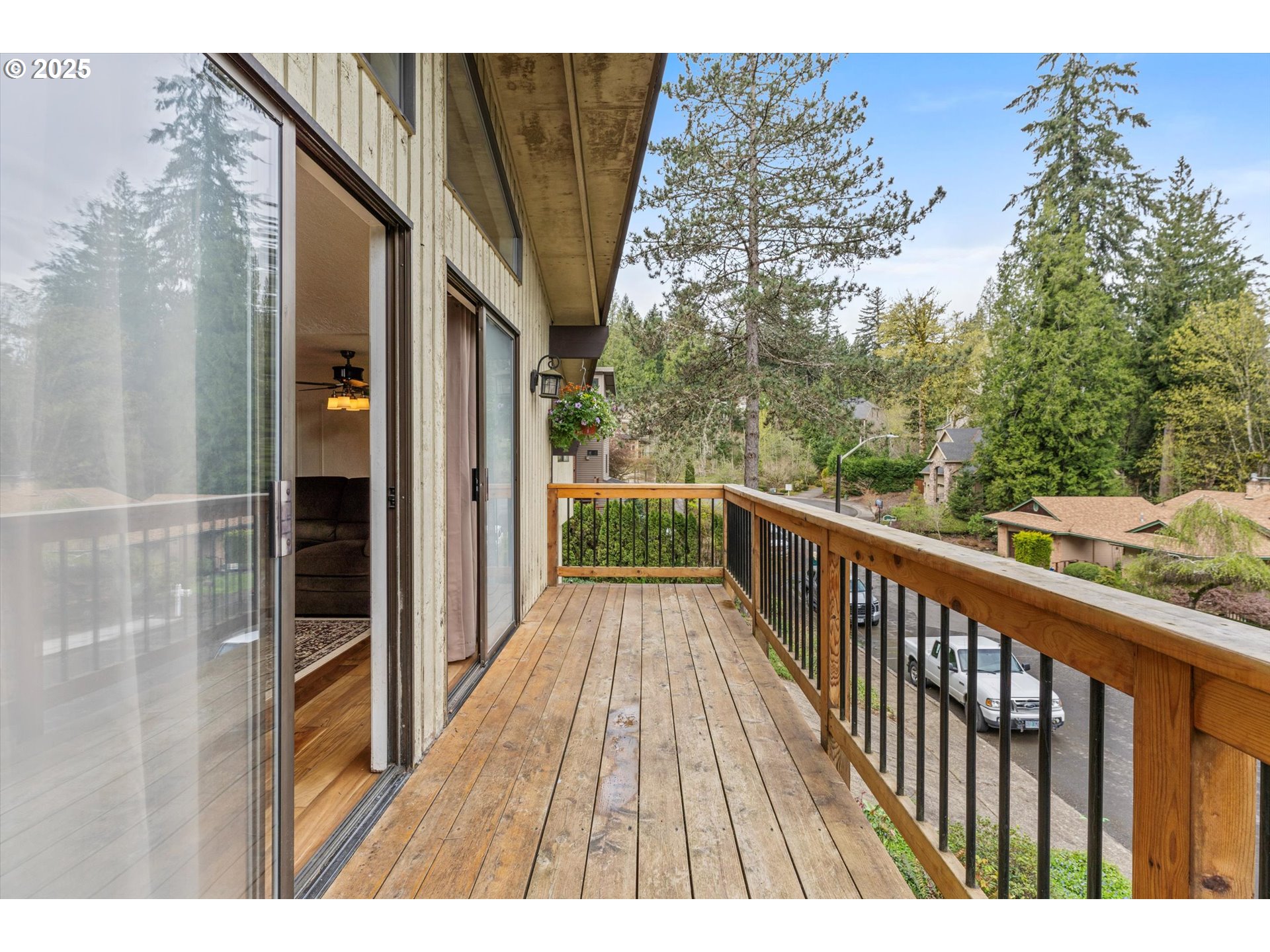 756 Southeast 27th Street Gresham, OR 97080 - Photo 30 of 46 a balcony with wooden floor