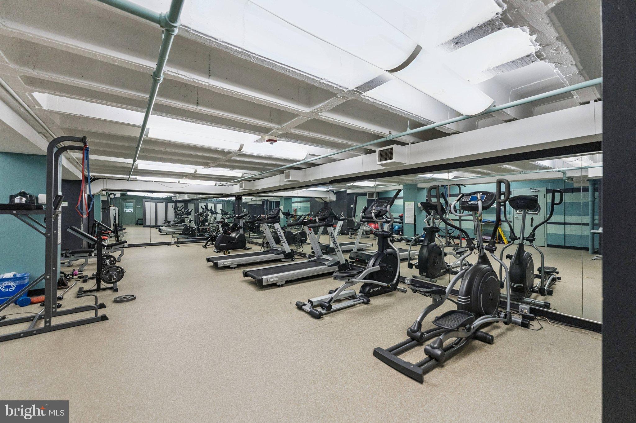 1101 3rd Street Southwest, Unit 114 Washington, DC 20024 - Photo 16 of 29 Spacious fitness center on the lower level.