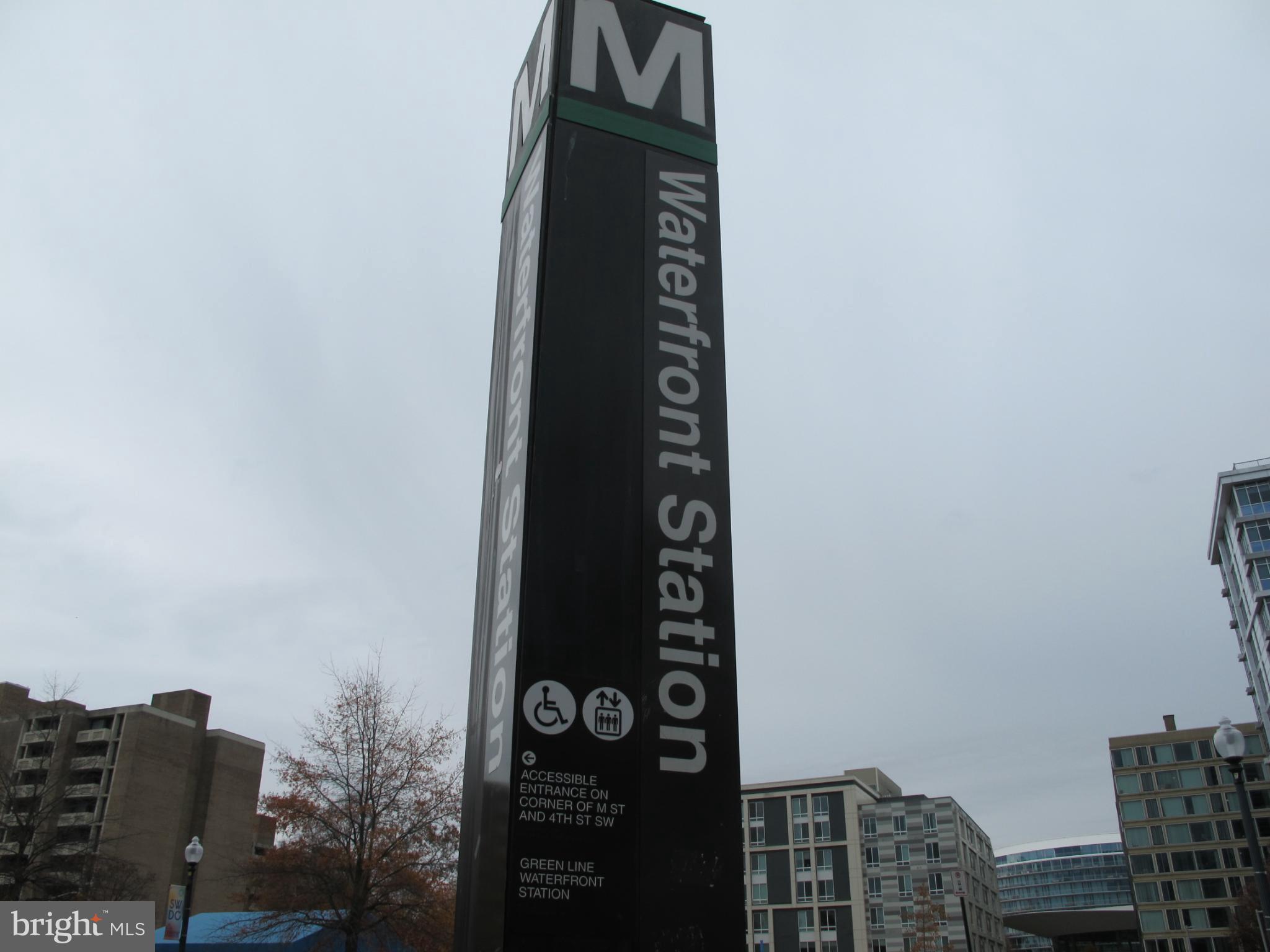 1101 3rd Street Southwest, Unit 114 Washington, DC 20024 - Photo 20 of 29 Waterfront Station(Green Line) across the street.