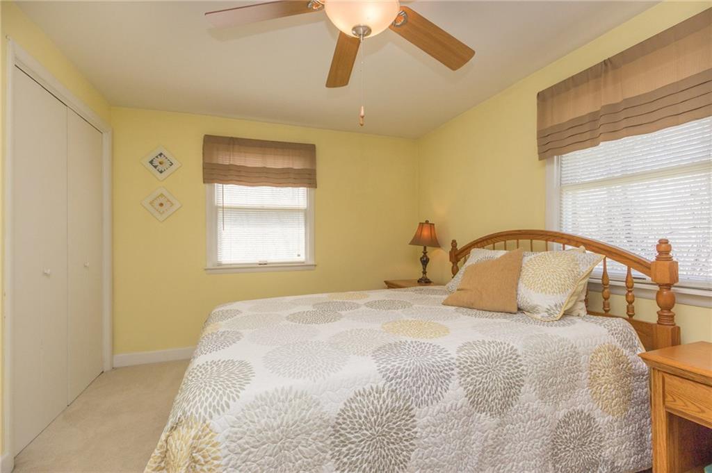 126 Temple Road Monaca, PA 15061 - Photo 11 of 22 Second bedroom, large closest, ceiling fan! Light, bright and cheery!