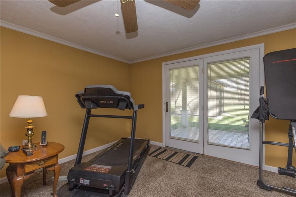 126 Temple Road Monaca, PA 15061 - Photo 15 of 22 Another view of the family room with French doors to the lower covered deck.