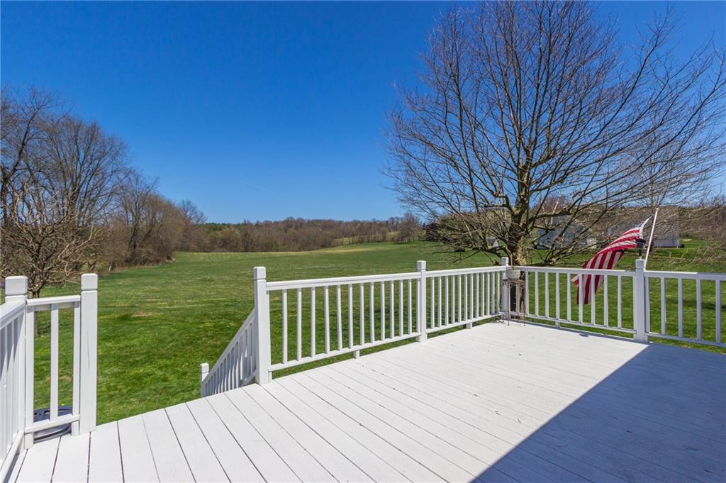 126 Temple Road Monaca, PA 15061 - Photo 16 of 22 Upper deck! Step right out from the kitchen, great spot for grilling! LOOK AT THAT VIEW!!