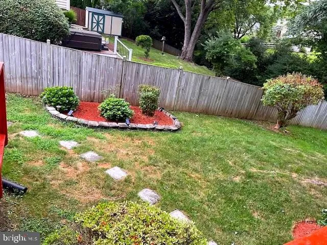 a view of a park with plants