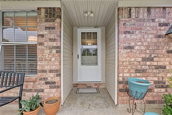 a outdoor space with a couch