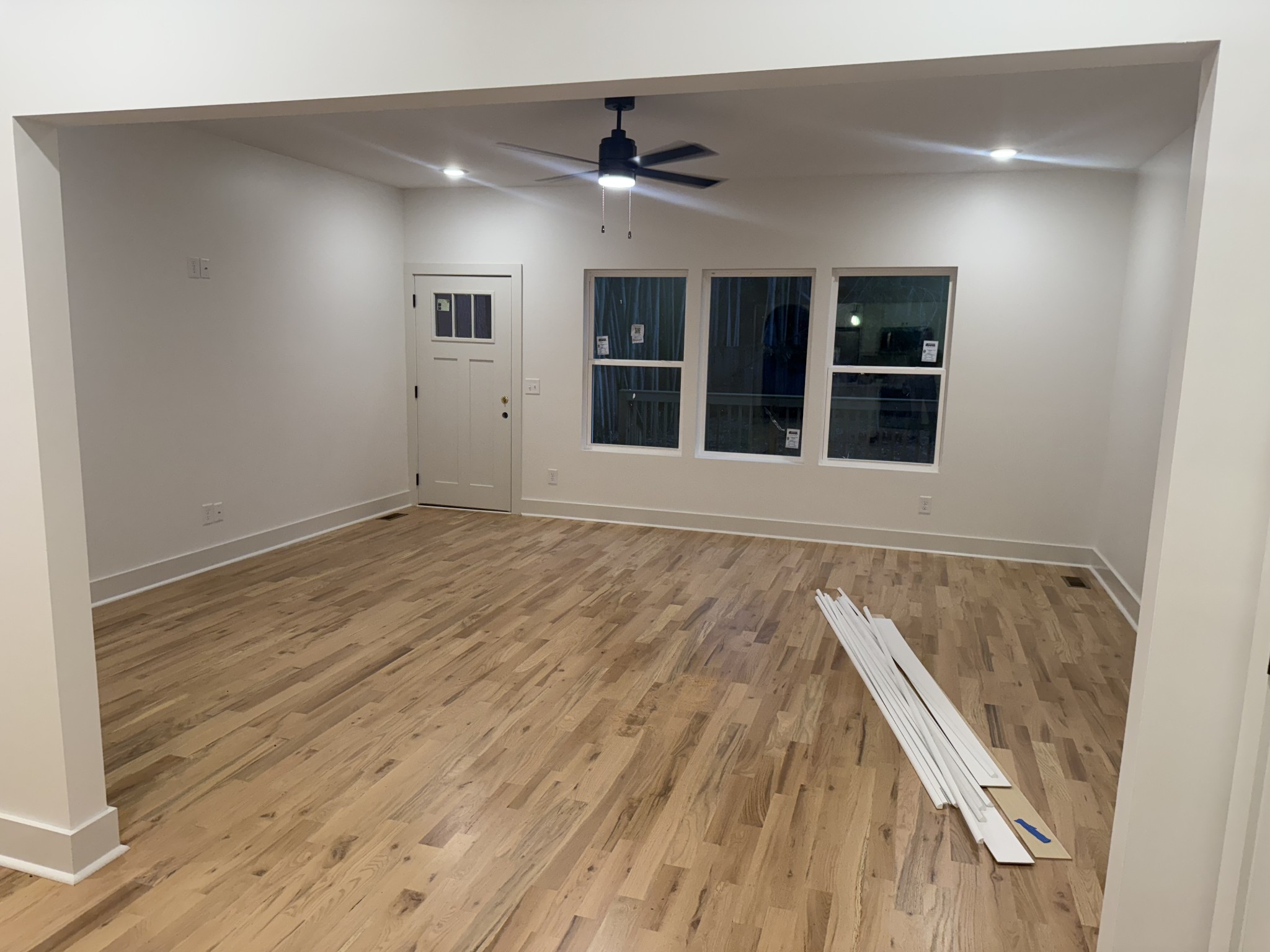 418 B Hadleys Bend Boulevard Old Hickory, TN 37138 - Photo 12 of 33 an empty room with wooden floor and windows