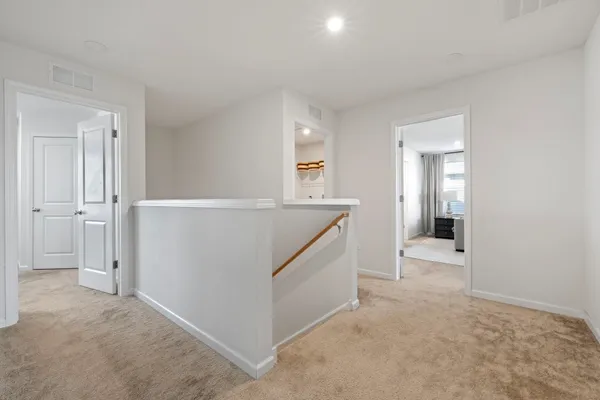 an entryway with a livingroom