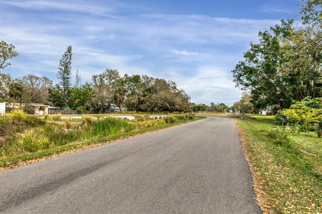 2305 Novus Street Sarasota, FL 34237 - Photo 25 of 28 a view of a lake with a yard and large trees