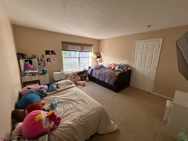 a bedroom with bed and a window