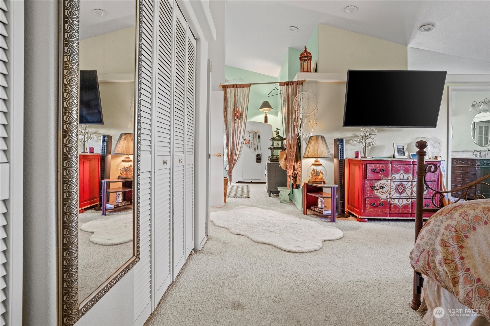 17232 Kaylen Lane Southwest Rochester, WA 98579 - Photo 29 of 40 a view of a livingroom with furniture and flat screen tv