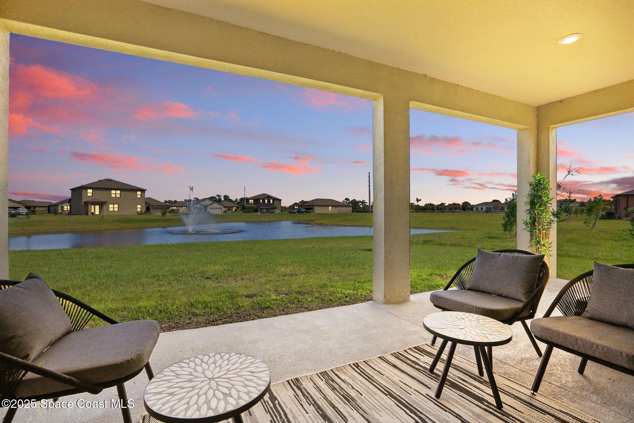 5358 Waterfall Place Grant, FL 32949 - Photo 30 of 63 Lakefront Fountain View