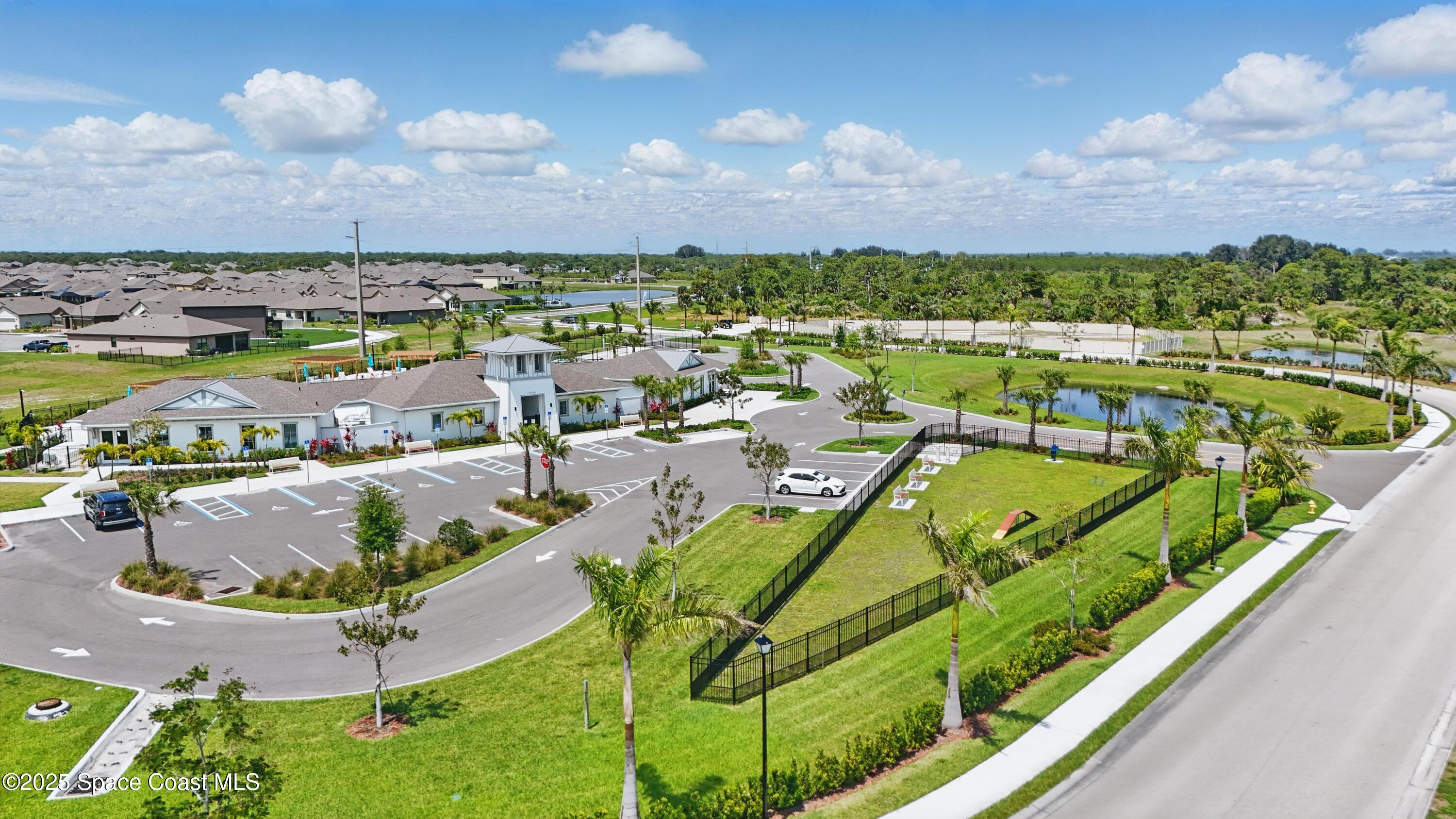 5358 Waterfall Place Grant, FL 32949 - Photo 41 of 63 Aerial Clubhouse