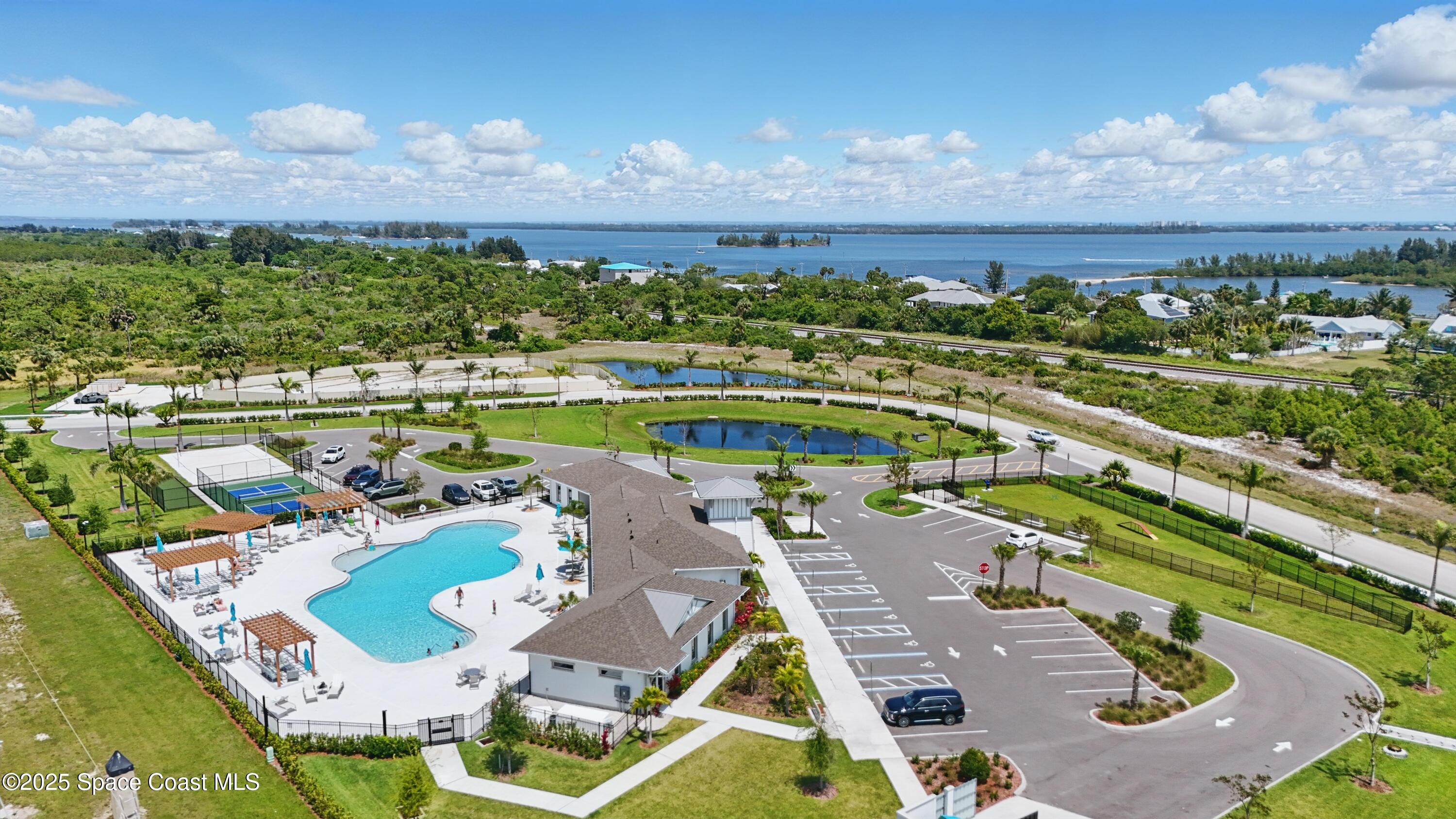 5358 Waterfall Place Grant, FL 32949 - Photo 45 of 63 Aerial Clubhouse