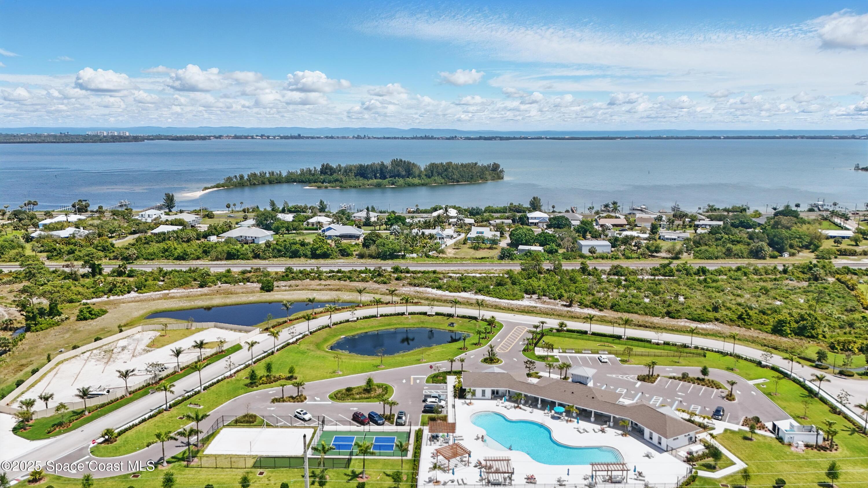 5358 Waterfall Place Grant, FL 32949 - Photo 47 of 63 Distant Aerial Clubhouse
