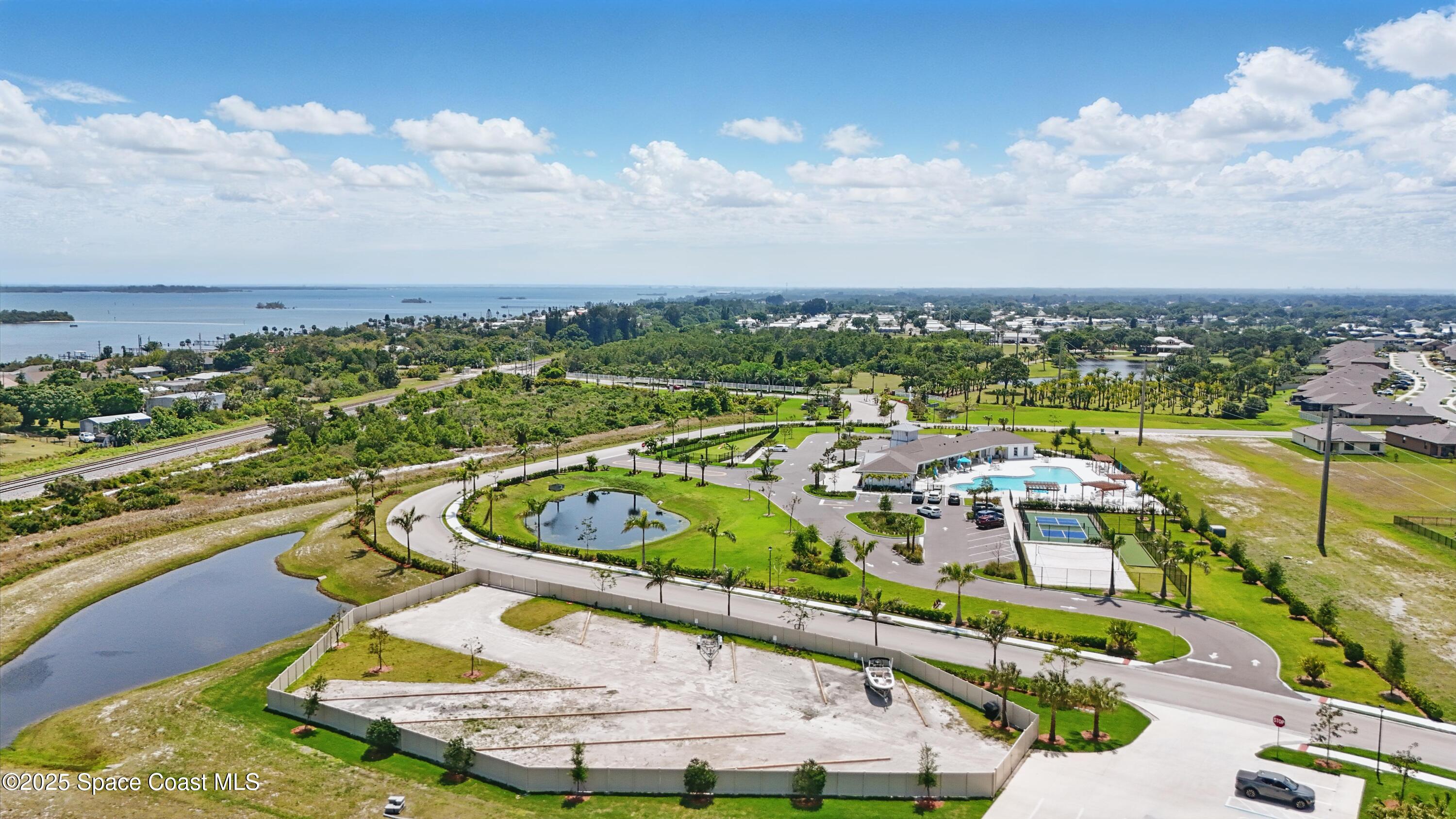 5358 Waterfall Place Grant, FL 32949 - Photo 48 of 63 Distant Aerial Clubhouse