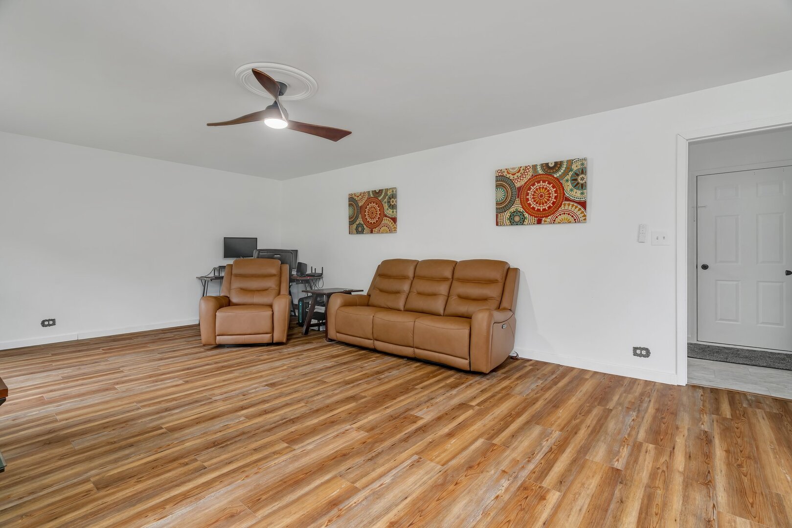 35924 Gray Road Custer Park, IL 60481 - Photo 15 of 43 a living room with furniture and a wooden floor