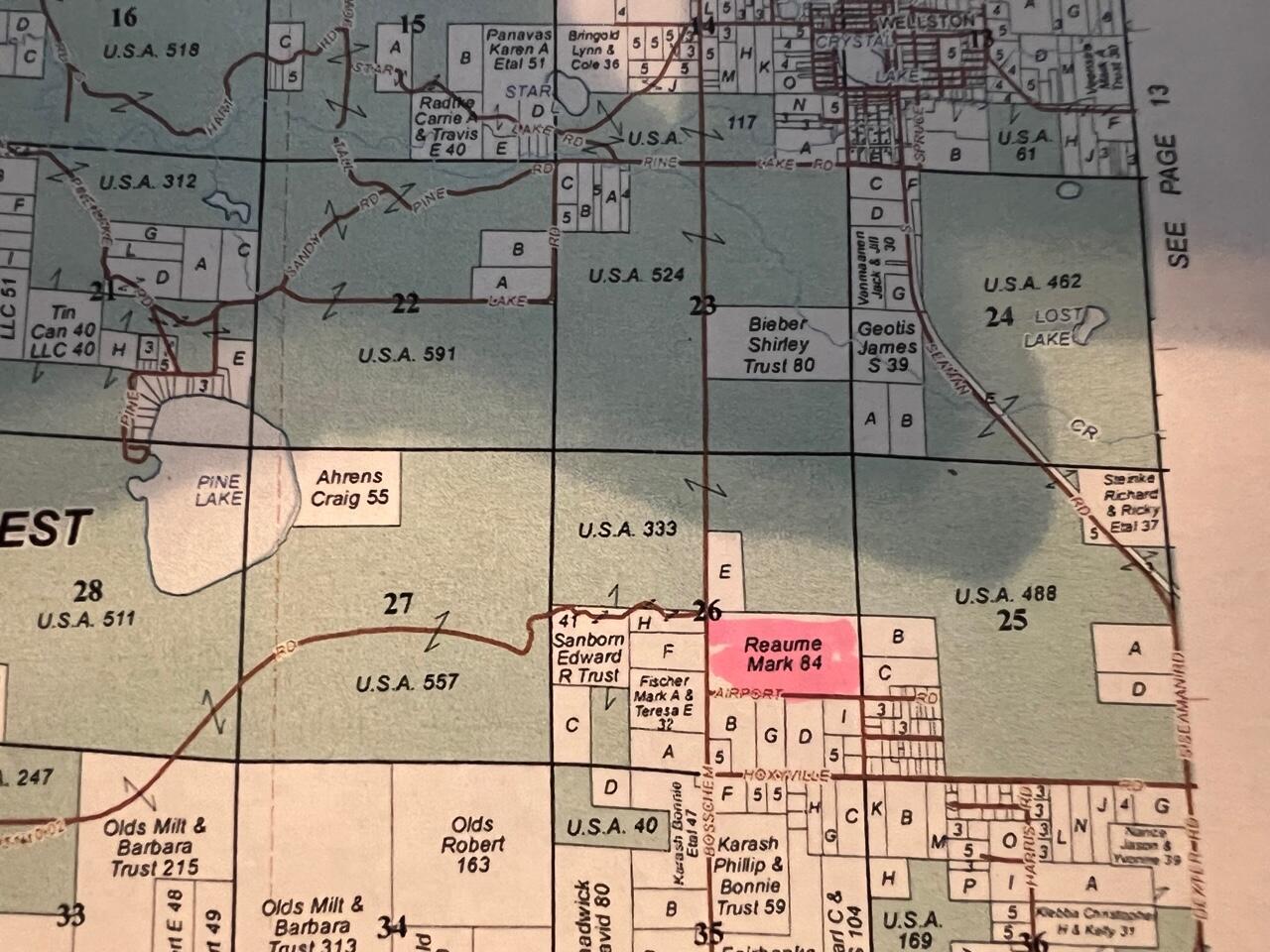 Parcel F Airport Road Wellston, MI 49689 - Photo 8 of 8 plat jpg