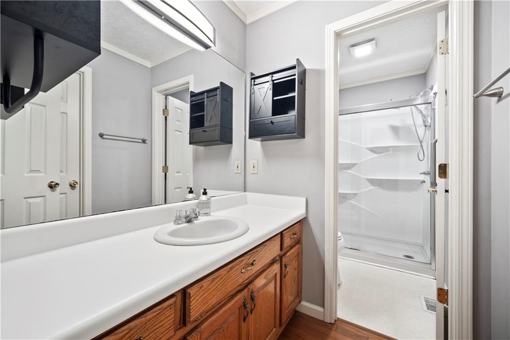 2009 Ben Higgins Road Dahlonega, GA 30533 - Photo 13 of 25 a bathroom with a sink and a mirror