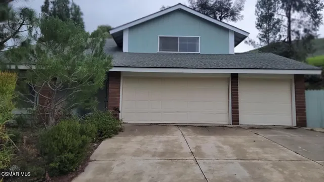 a view of backyard of house