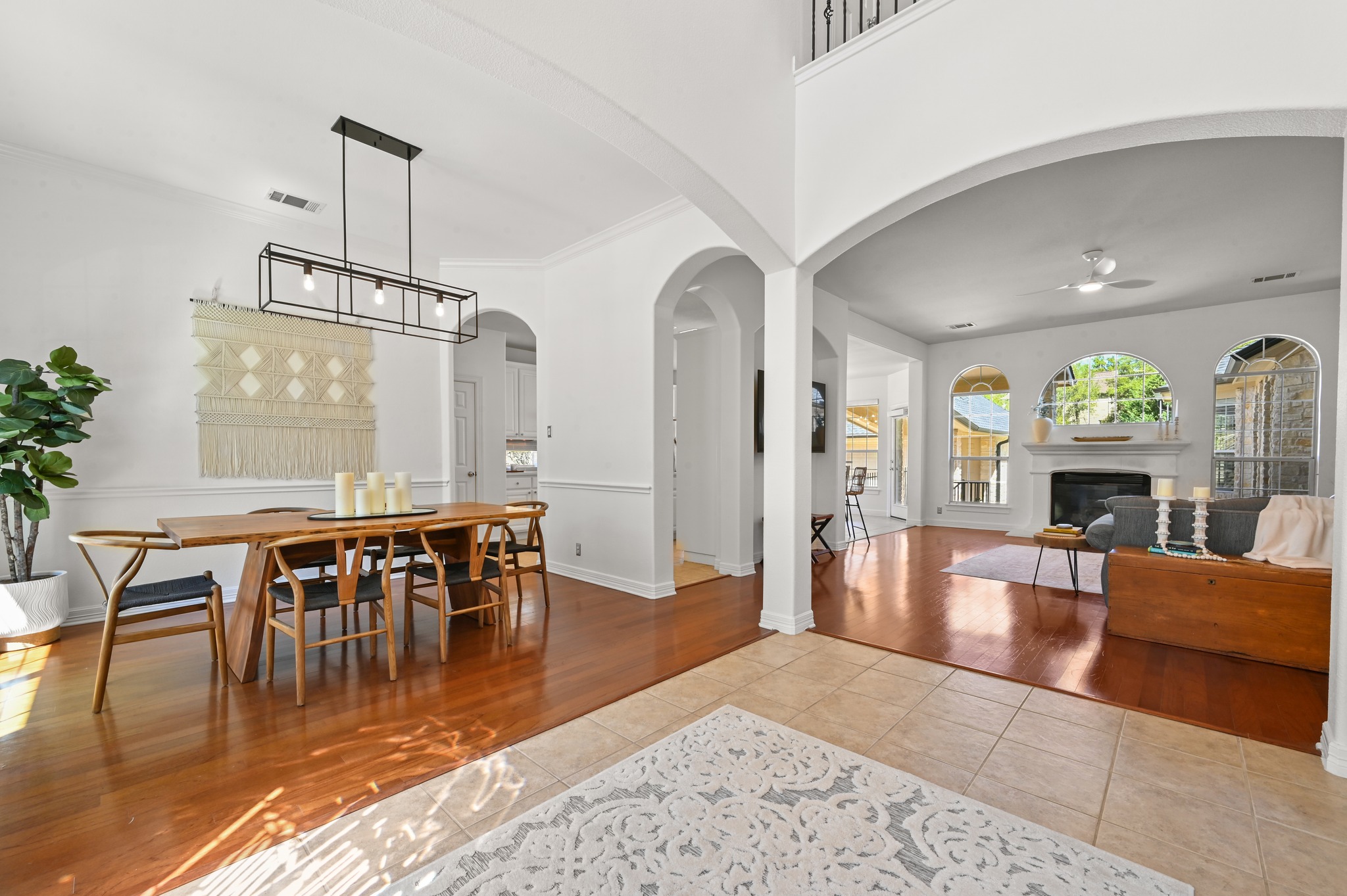 3125 Sun Drenched Path Austin, TX 78732 - Photo 10 of 38 The foyer opens to two-story high ceilings that lead into the main living space