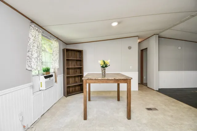 a workspace with furniture