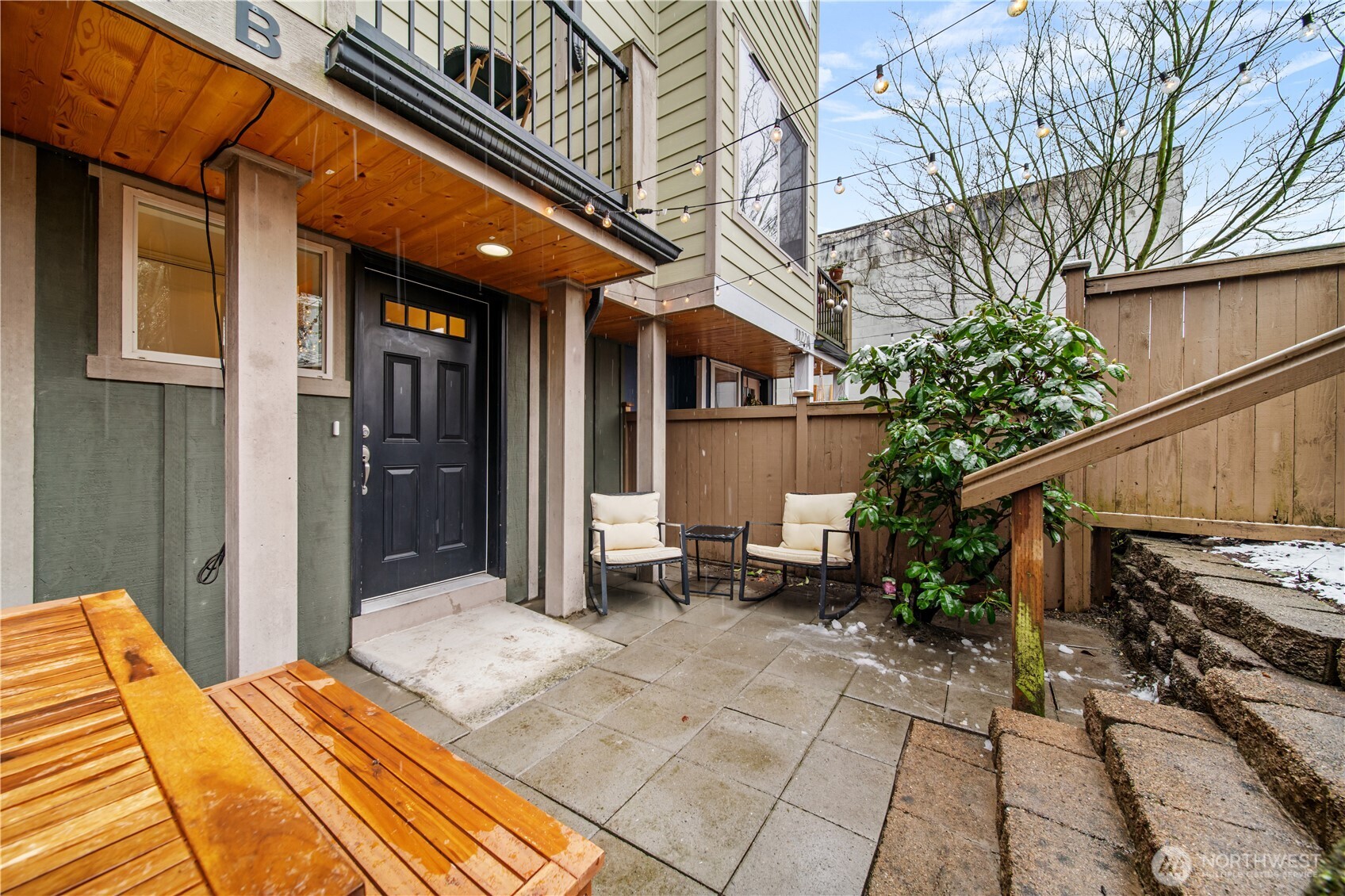 a view of a house with a patio