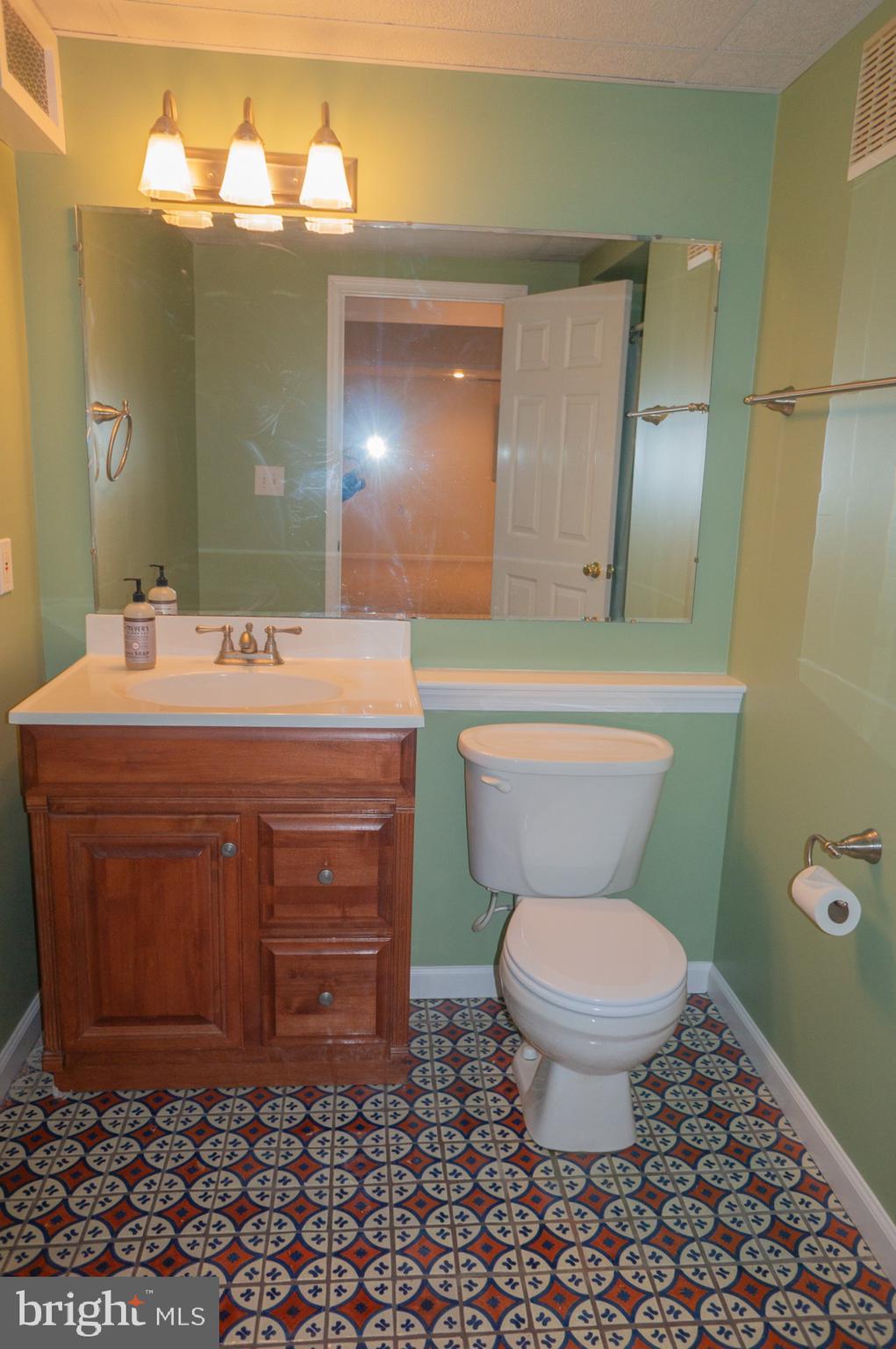 1221 Brighton Avenue Lititz, PA 17543 - Photo 41 of 57 a bathroom with a sink a toilet and mirror
