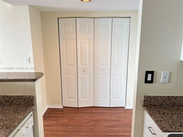 a view of kitchen and utility room