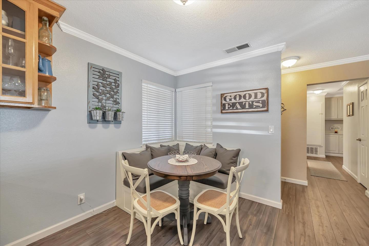 1391 3rd Street Gilroy, CA 95020 - Photo 20 of 40 a view of a dining room with furniture and wooden floor