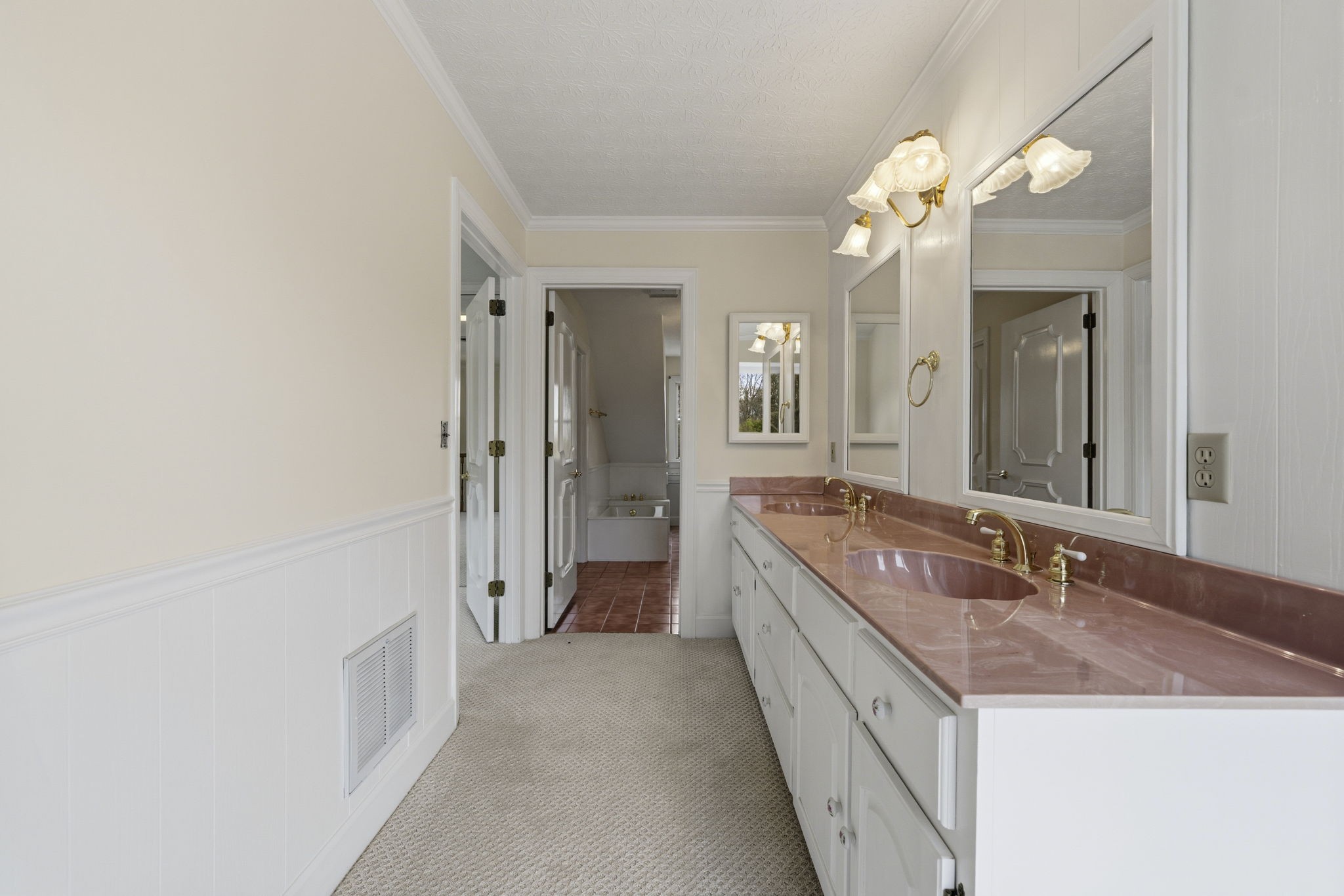 5300 Highway 31W Portland, TN 37148 - Photo 23 of 83 a bathroom with a granite countertop double vanity sink and a mirror