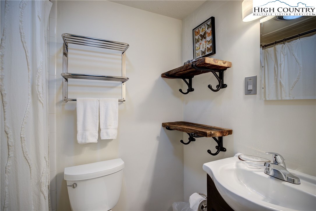 2950 Hickory Boone, NC 28607 - Photo 24 of 26 a bathroom with a sink a toilet and mirror
