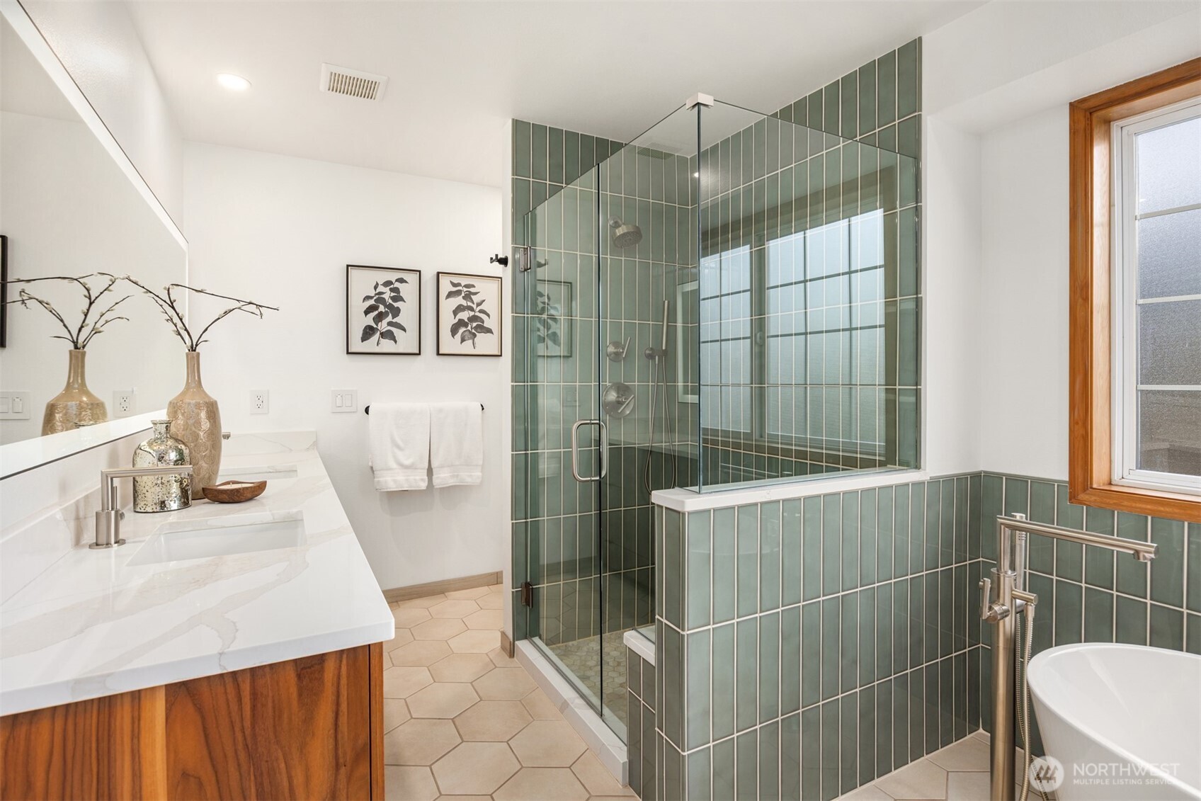 2714 182nd Place Southeast Bothell, WA 98012 - Photo 19 of 36 a bathroom with a sink and a shower