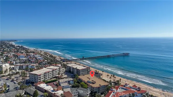 a view of outdoor space with ocean view