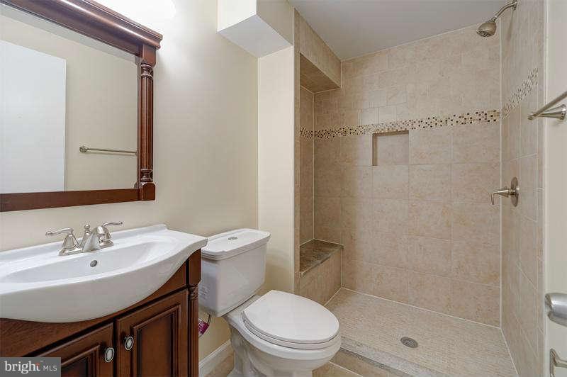 10907 Knights Bridge Court Reston, VA 20190 - Photo 18 of 24 a bathroom with a sink a toilet and shower