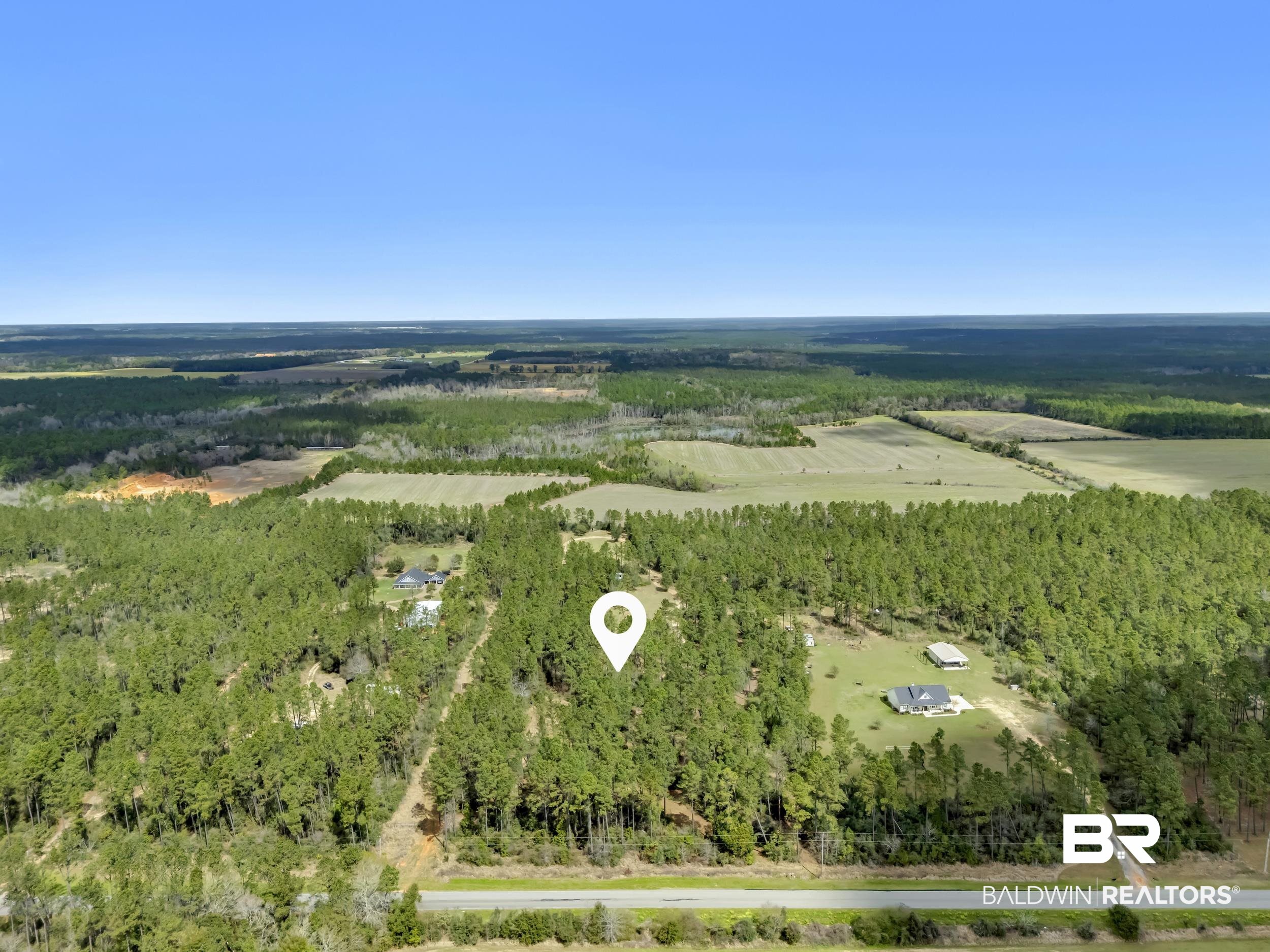 0 Gardner Road Elberta, AL 36530 - Photo 16 of 19 Overview of rural landscape with a forest and large plots for crops