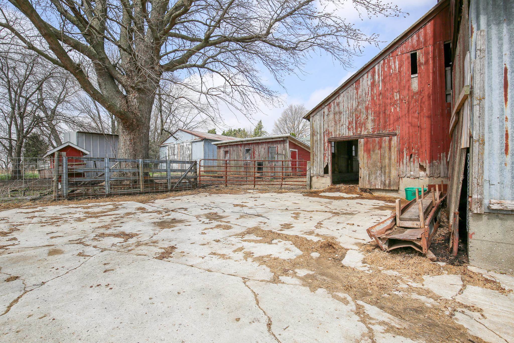 26596 Fairhaven Road Chadwick, IL 61014 - Photo 9 of 51 a backyard of a house with fire pit and trees