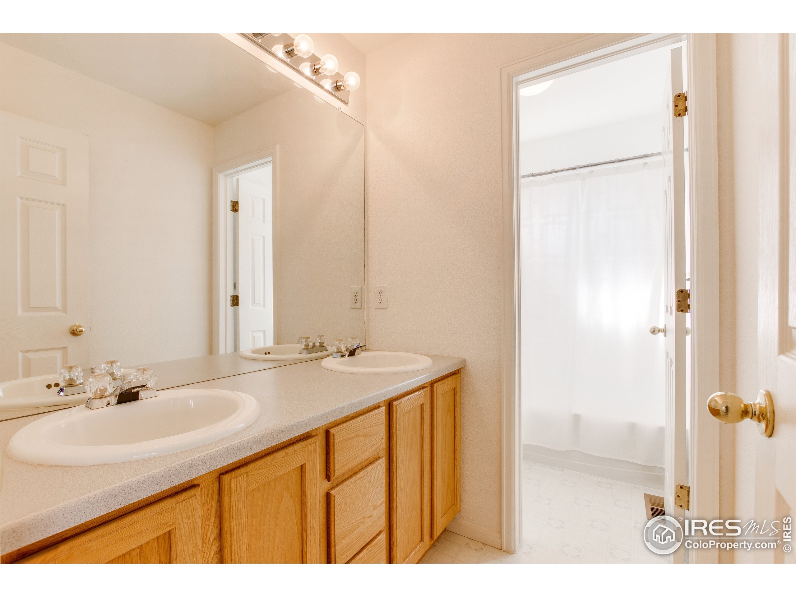 6808 Silverleaf Avenue Firestone, CO 80504 - Photo 29 of 40 a bathroom with a sink and a mirror