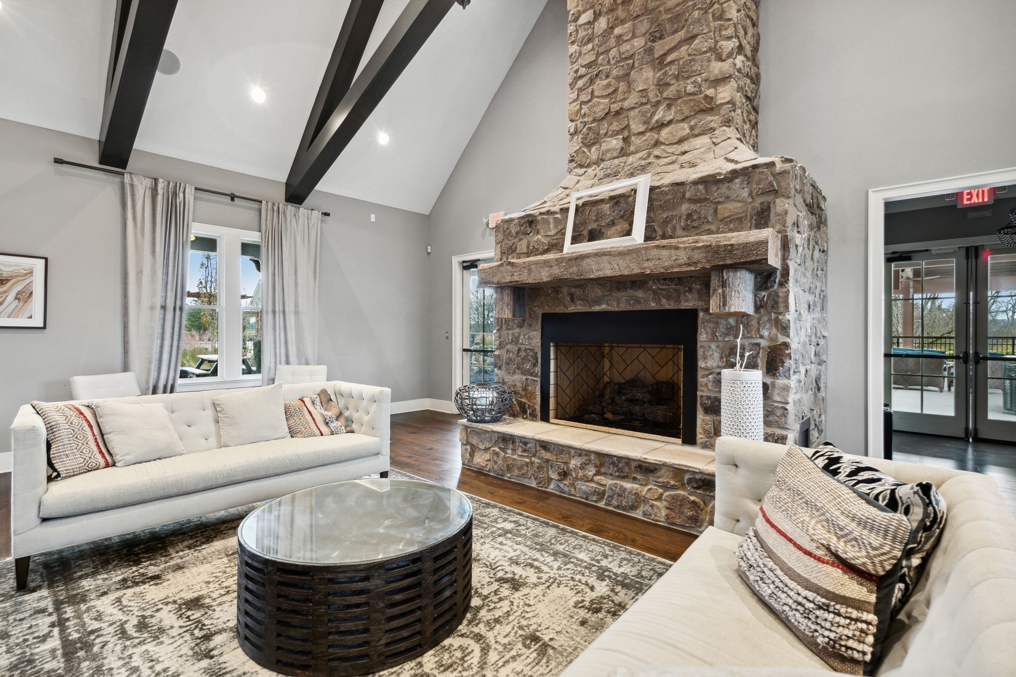 847 Plowson Road Mount Juliet, TN 37122 - Photo 52 of 56 a living room with furniture and a fireplace