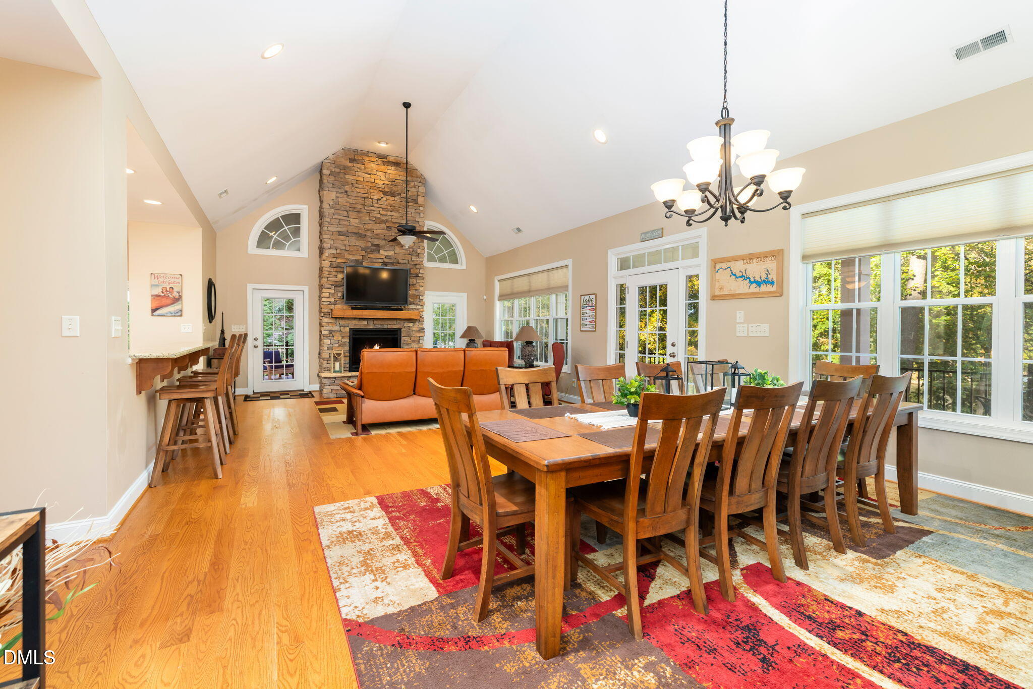 140 Breezewood Road Boydton, VA 23917 - Photo 18 of 87 a view of a dining room with furniture window and wooden floor