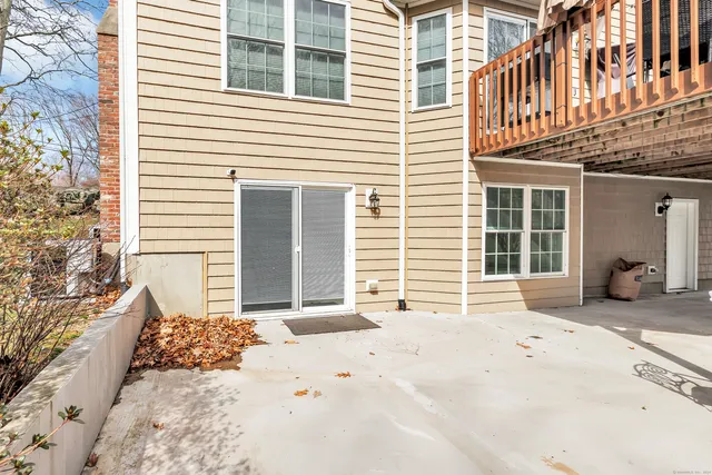 a view of a house with a patio