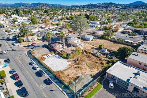 an aerial view of a city