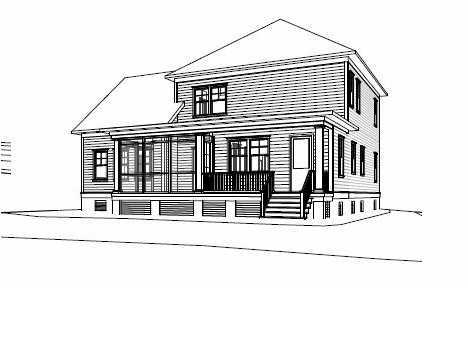 3708 Oconee Loop Mount Pleasant, SC 29466 - Photo 27 of 27 Rear Rendering of the Amberjack Plan