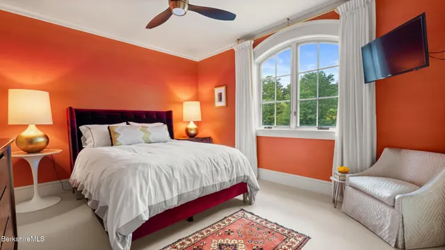 a view of stairs and a rug