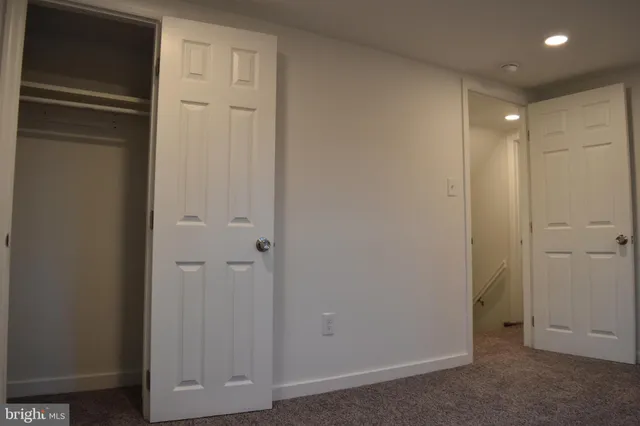 a view of room with closet area