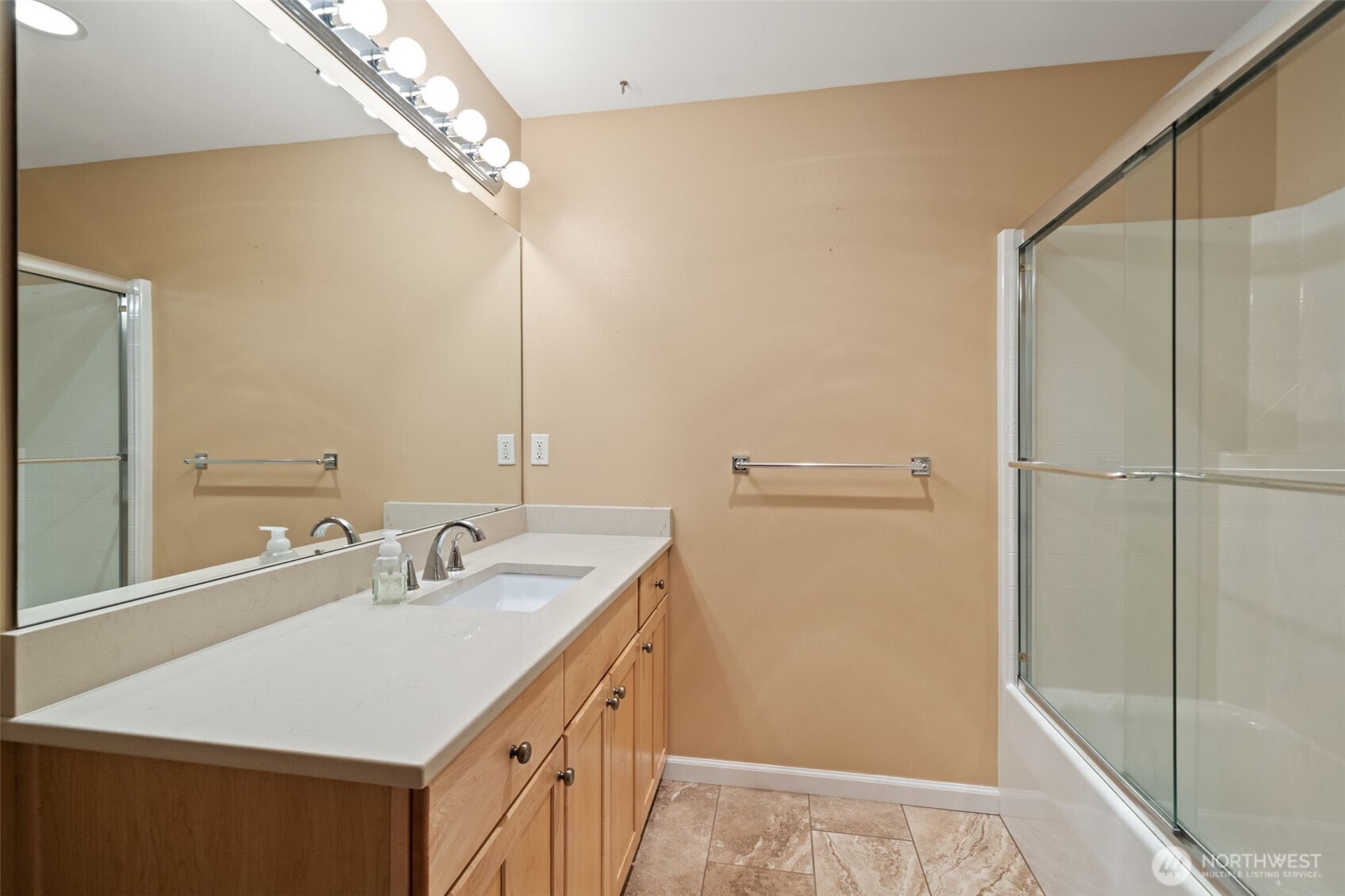 321 East Soderberg Road, Unit D12 Allyn, WA 98524 - Photo 29 of 37 a bathroom with a sink and a mirror