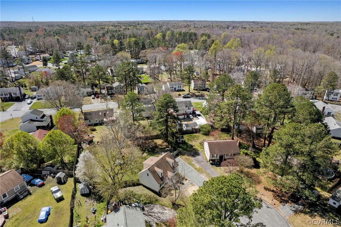 5205 Hallmark Circle Richmond, VA 23234 - Photo 35 of 36 an aerial view of a house with a yard