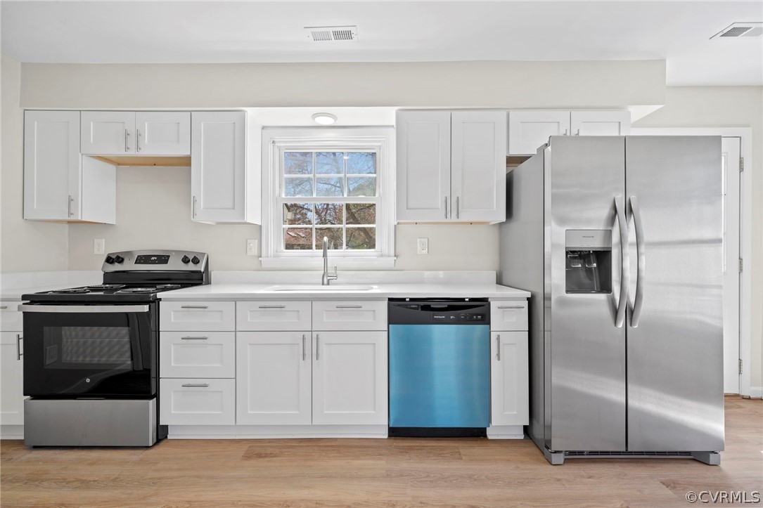 5205 Hallmark Circle Richmond, VA 23234 - Photo 8 of 36 a kitchen with a refrigerator stove and sink
