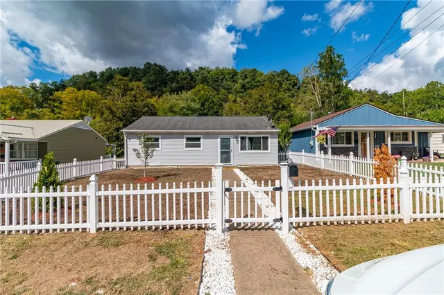 front view of a house with a porch