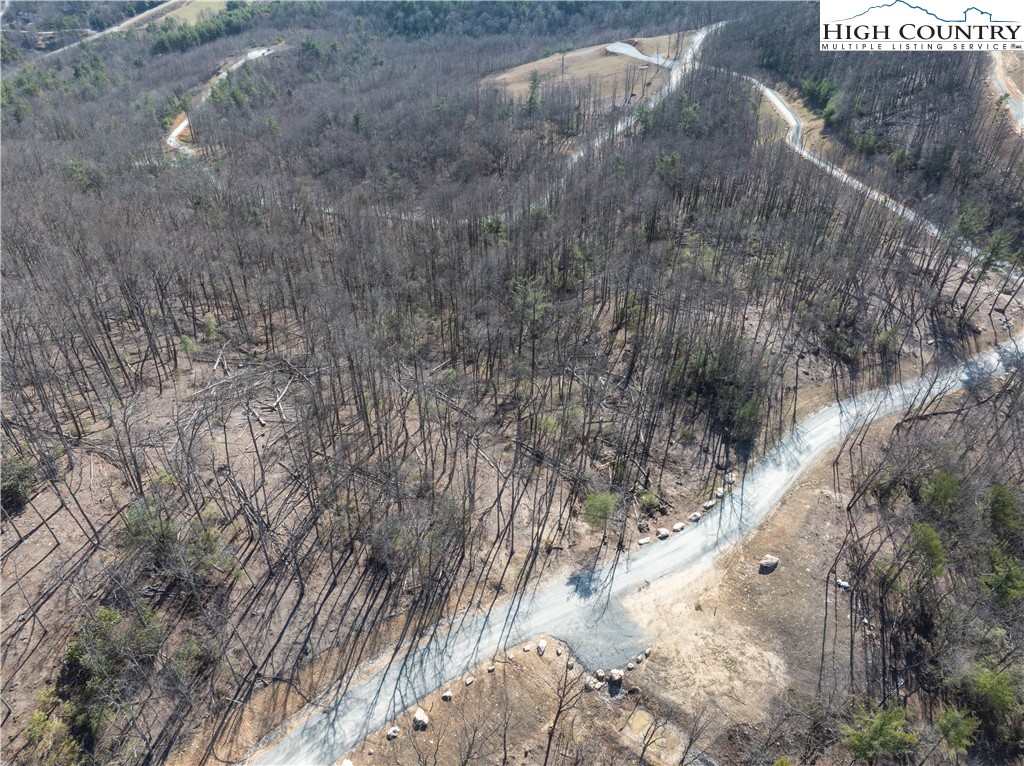 Lot 69 Angelfire Trail Deep Gap, NC 28618 - Photo 10 of 25 a view of a dry yard with trees and stairs