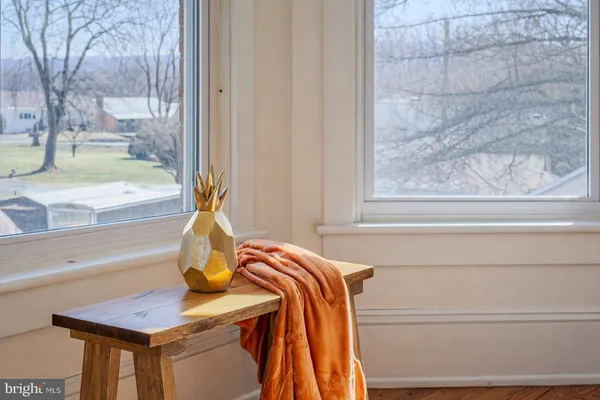 a view of a bath tub sitting in a bathroom